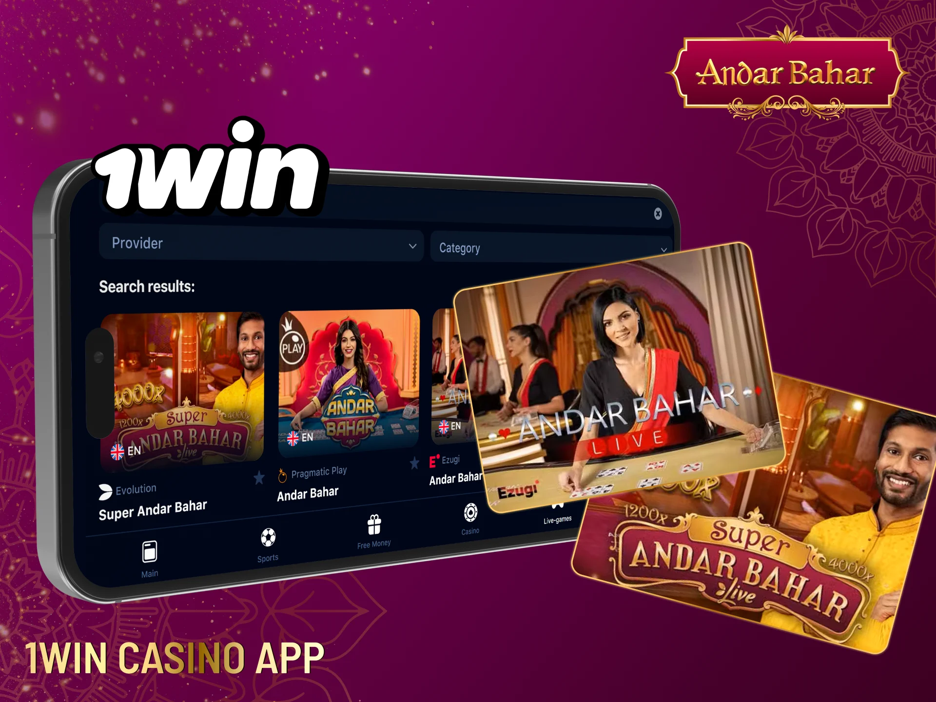 The 1win app is popular among players who enjoy Andar Bahar and other casino games.