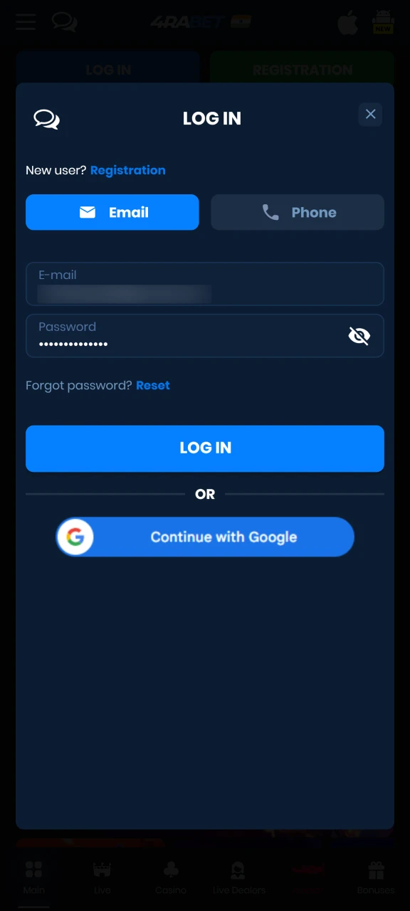 Open the confirmation message in your email, complete your registration, and log in to your account.