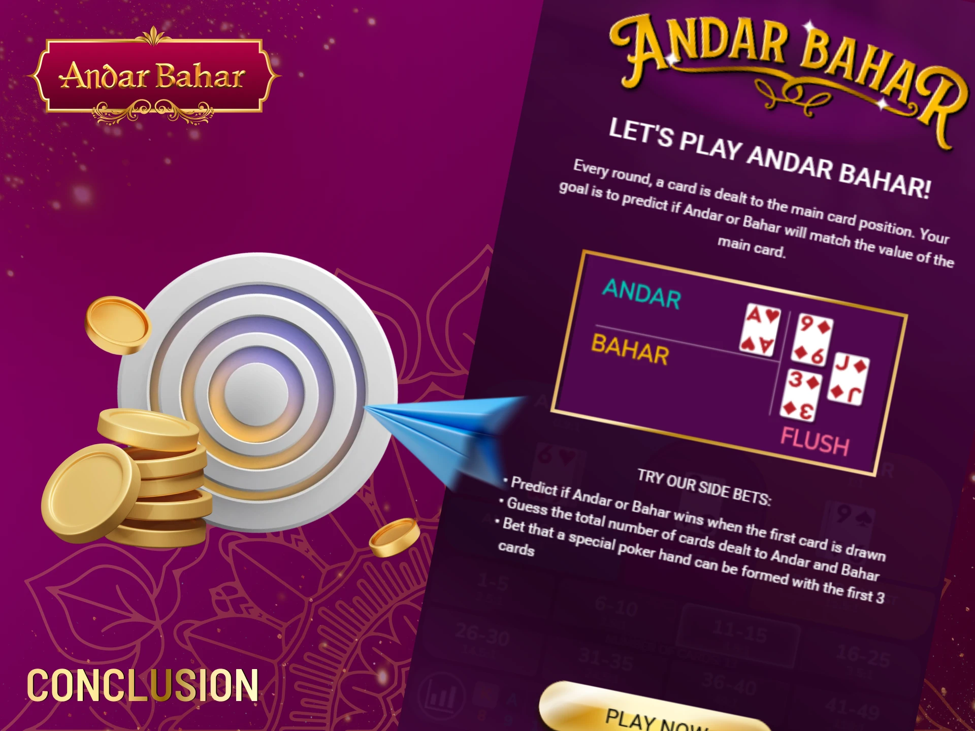 Our final conclusion about the Andar Bahar game.