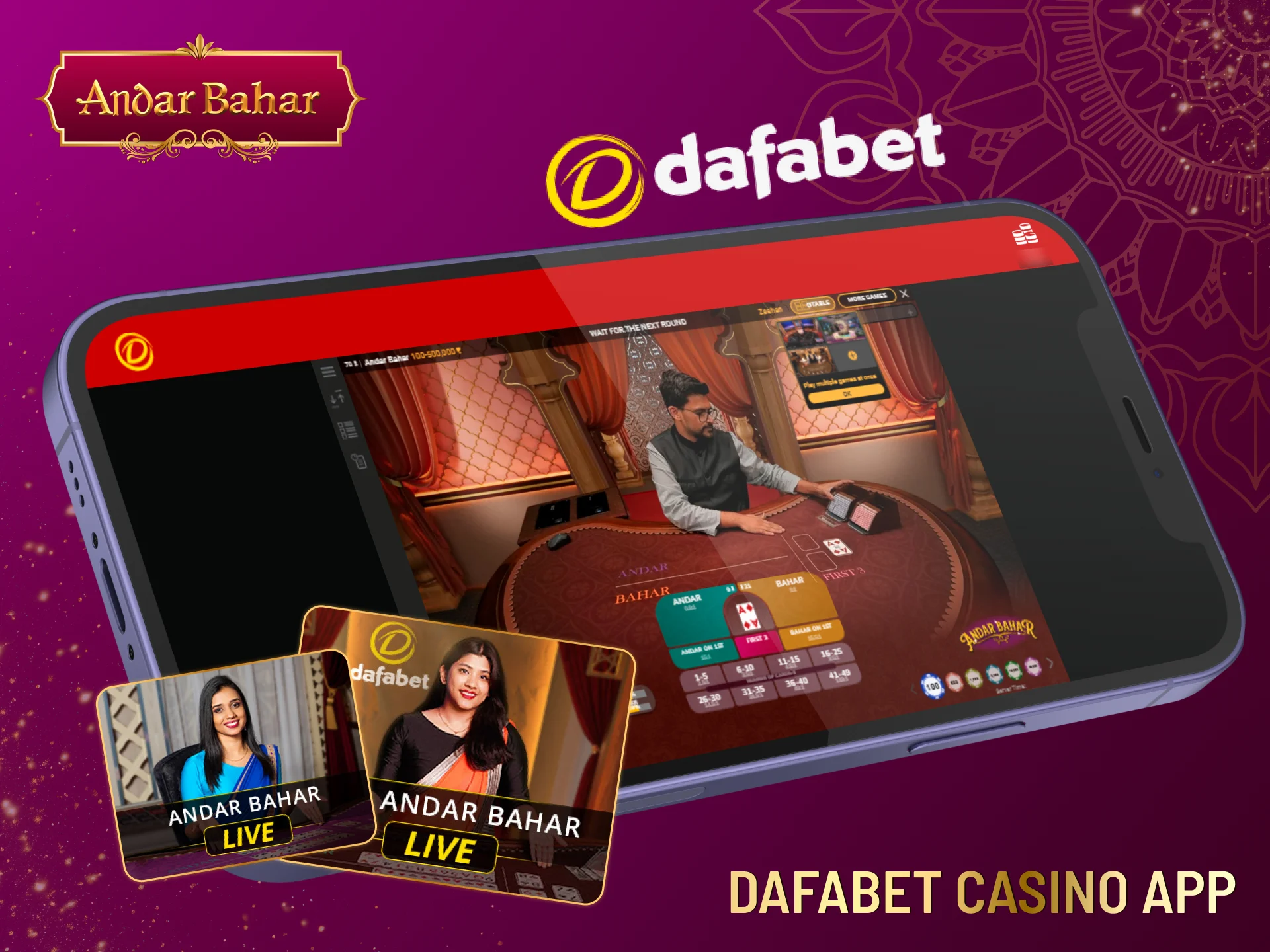 Play Andar Bahar on Dafabet.