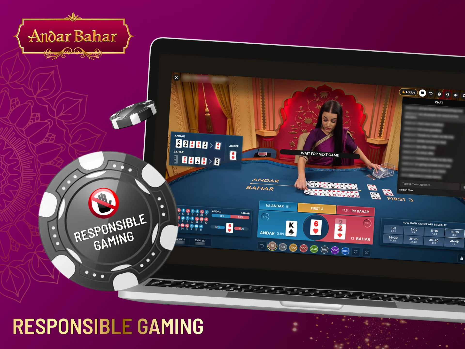 Setting limits on the amount of money spent and the duration of the game helps to maintain the fun of playing Andar Bahar.