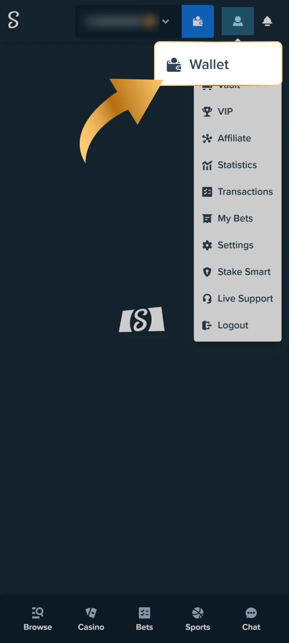 Deposit at least 100 INR into your account.